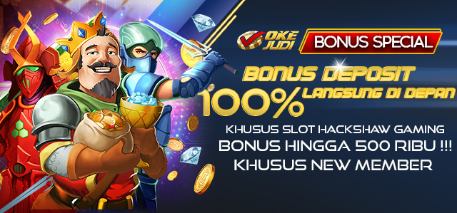 BONUS DEPOSIT 100% KHUSUS SLOT HACKSHAW GAMING